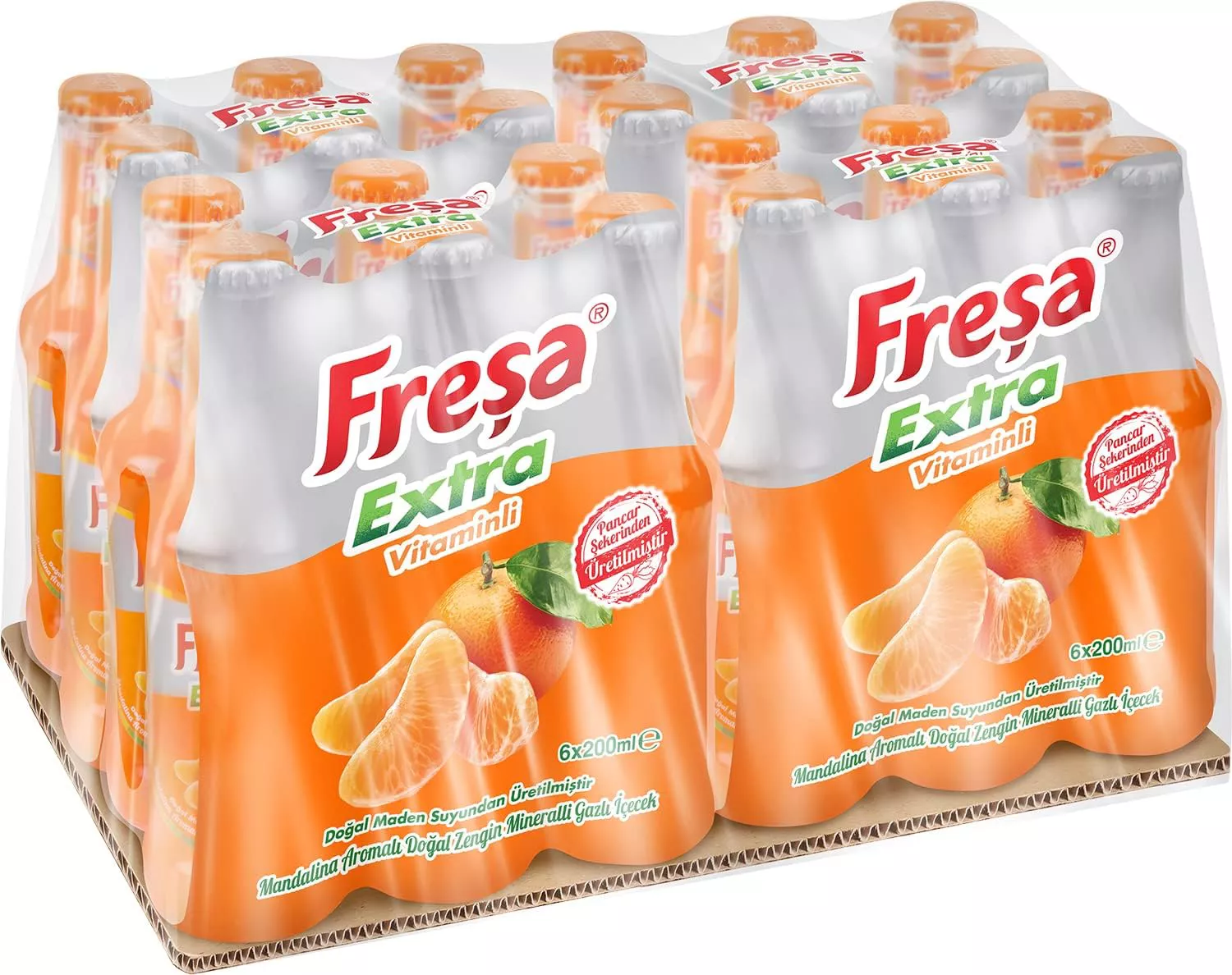 Freşa Extra Mandalina Aromalı Maden Suyu 200 Ml 